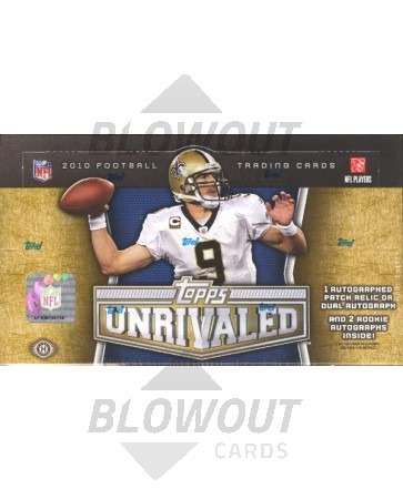 2010 Topps Unrivaled Football Hobby 6 Box Case
