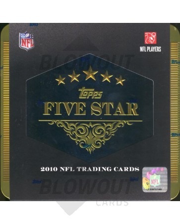 2010 Topps Five Star Football Hobby 3 Box Case