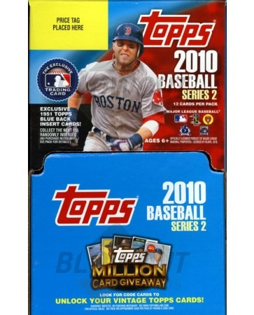 2010 Topps Series 2 Baseball Gravity Feed Retail 6 Box Case