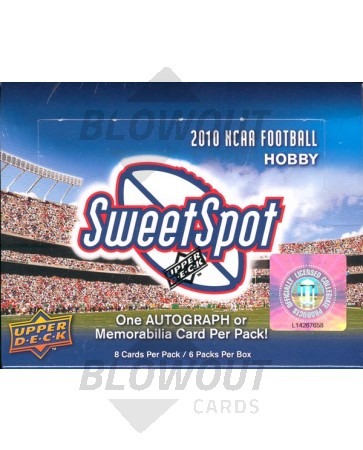 2010 Upper Deck NCAA Sweet Spot Football Hobby Box