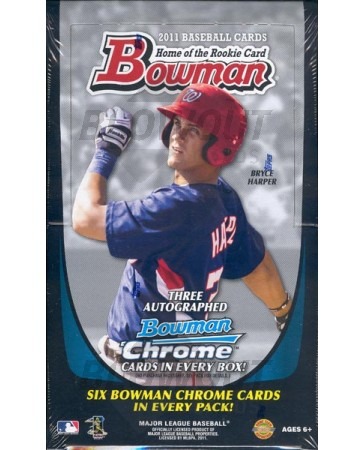 2011 Bowman Baseball Jumbo (HTA) 8 Box Case