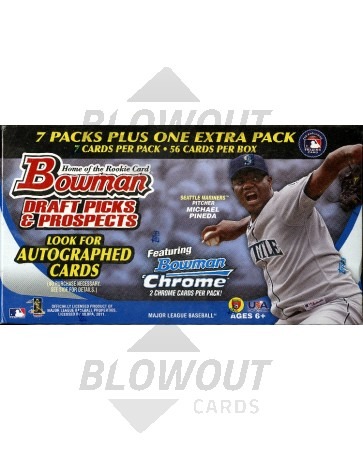 2011 Bowman Draft Picks & Prospects Baseball Blaster 16 Box Lot