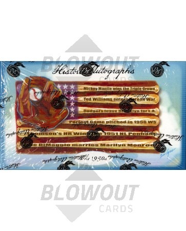 2011 Historic Autographs The Decades 50s Baseball 5 Box Case