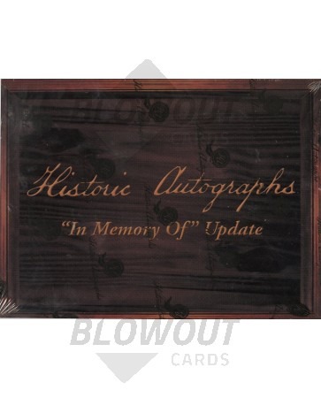 2011 Historic Autographs In Memory Of Update Baseball 8 Box Case