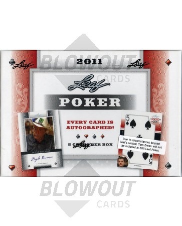 2011 Leaf Poker Trading Cards Box