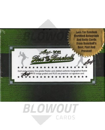 2011 Leaf Best of Baseball Hobby 3 Box Case