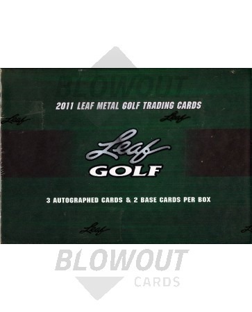 2011 Leaf Metal Golf Hobby 12 Box Case