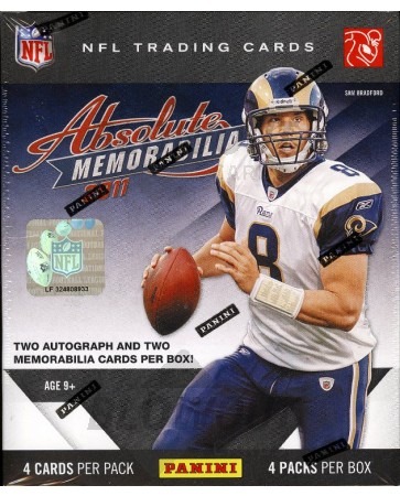 2011 Panini Absolute Memorabilia Football Hobby 18 Box Case
