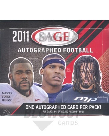 2011 Sage Autographed Football Hobby Box
