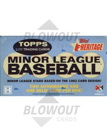 2011 Topps Heritage Minor League Ed Baseball Hobby Box