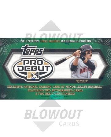 2011 Topps Pro Debut Baseball Hobby 12 Box Case