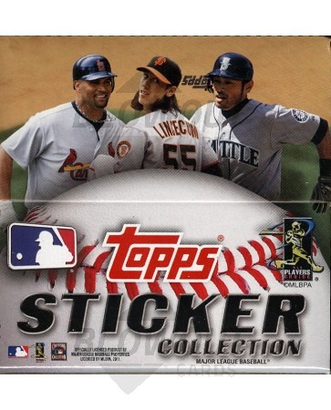 2011 Topps Sticker Collection Baseball 16 Box Case