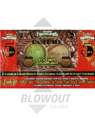 2011 Tristar Hidden Treasures Series 5 Auto Baseball 6 Pack Box