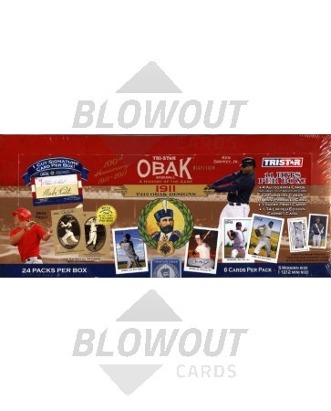 2011 Tristar OBAK Baseball Hobby 24 Box Case
