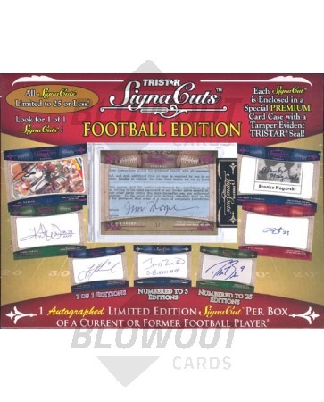 2011 Tristar Signa Cuts Football 12 Box Case