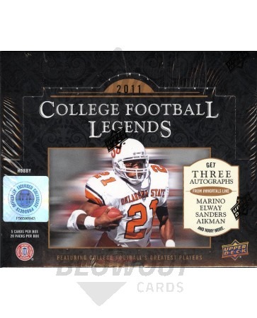 2011 Upper Deck College Football Legends Hobby 12 Box Case