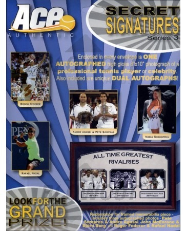 2012 Ace Authentic Secret Tennis Signatures Ser 3 - 12 Box Case