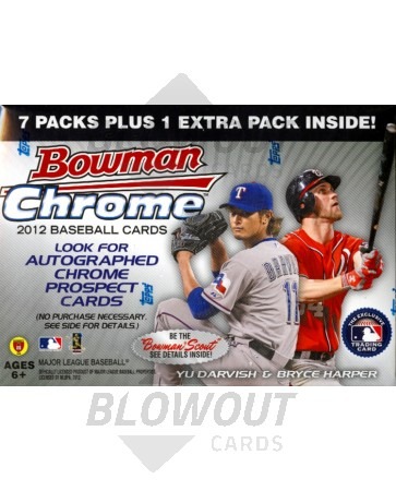 2012 Bowman Chrome Baseball Blaster Box