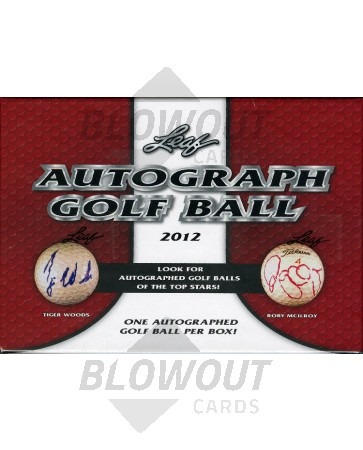 2012 Leaf Autograph Golf Ball Hobby 8 Box Case