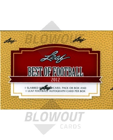2012 Leaf Best of Football Hobby 3 Box Case