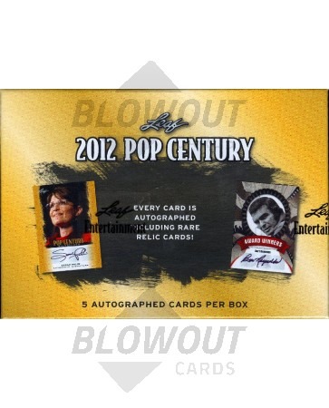 2012 Leaf Pop Century Trading Cards 12 Box Case