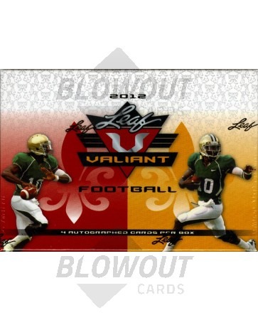 2012 Leaf Valiant Draft Football Hobby 10 Box Case