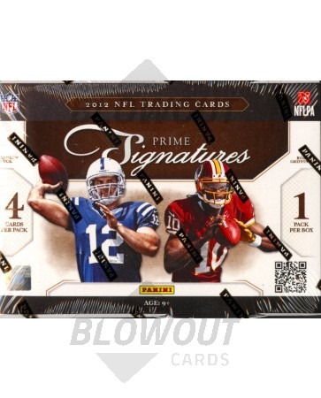 2012 Panini Prime Signatures Football Hobby 5 Box Case