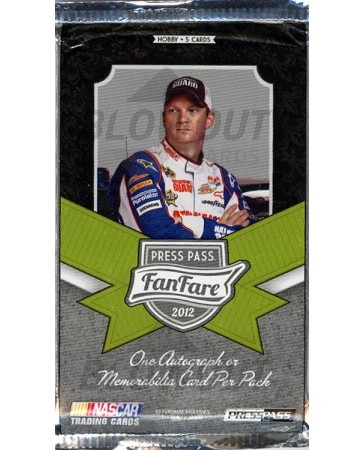 2012 Press Pass FanFare Racing Hobby Pack