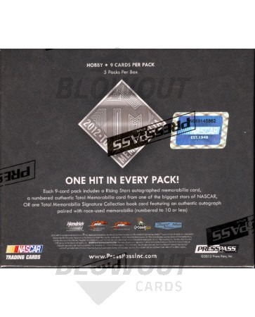 2012 Press Pass Total Memorabilia Racing Hobby 20 Box Case