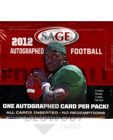2012 Sage Autographed Football Hobby Box
