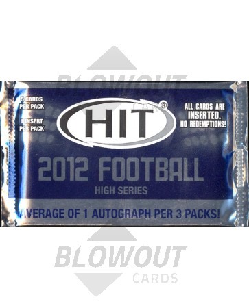 2012 Sage Hit High Series Football Hobby Pack