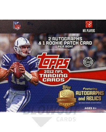 2012 Topps Football Jumbo HTA 6 Box Case