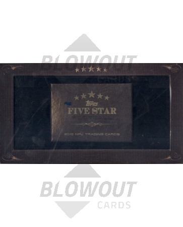 2012 Topps Five Star Football Hobby 3 Box Case
