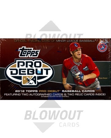 2012 Topps Pro Debut Baseball Hobby Box