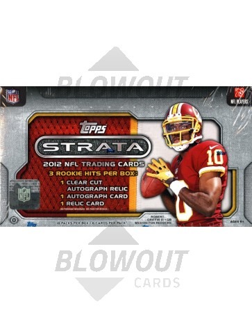 2012 Topps Strata Football Hobby 12 Box Case