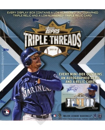 2012 Topps Triple Threads Baseball Hobby 18 Box Case