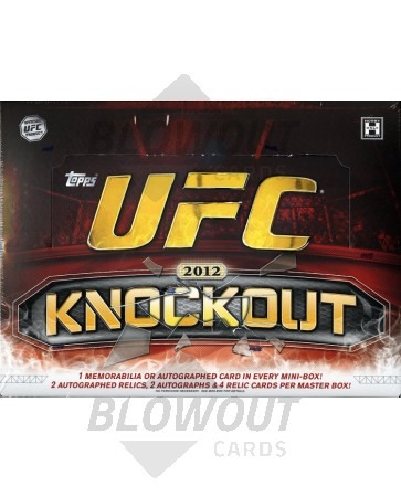 2012 Topps UFC Knockout Hobby 4 Box Case