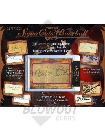 2012 Tristar Signa Cuts Baseball 12 Box Case
