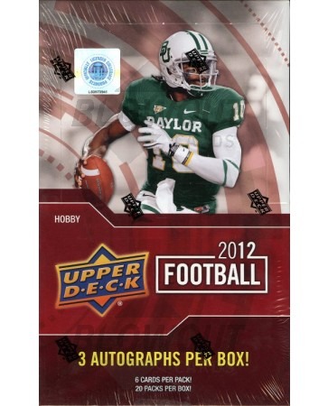 2012 Upper Deck Football Hobby 12 Box Case