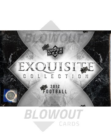 2012 Upper Deck Exquisite Football Hobby 3 Box Case