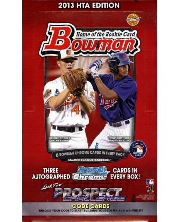 2013 Bowman Baseball Jumbo (HTA) 8 Box Case