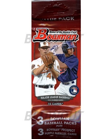 2013 Bowman Baseball Value Rack Pack