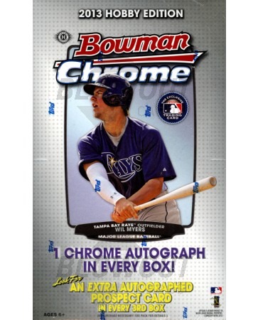 2013 Bowman Chrome Baseball Hobby 12 Box Case