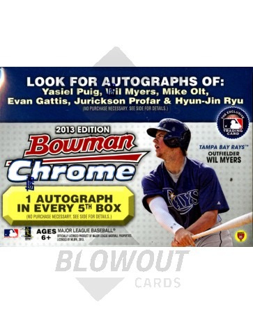 2013 Bowman Chrome Baseball Blaster Box