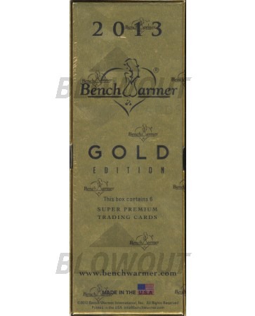 2013 Benchwarmer Gold Edition Trading Cards 8 Box Case