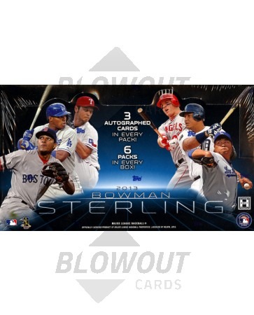 2013 Bowman Sterling Baseball Hobby 8 Box Case
