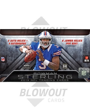 2013 Bowman Sterling Football Hobby 8 Box Case