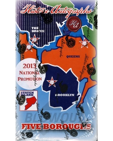 2013 Historic Autographs Five Boroughs National ED Baseball Box