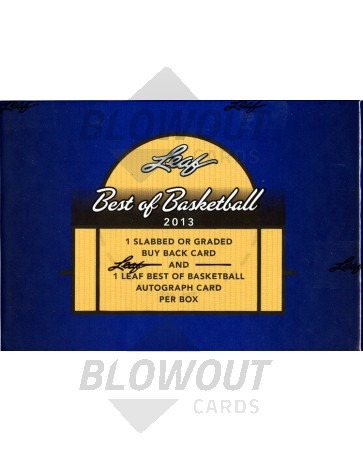 2013 Leaf Best of Basketball Hobby 3 Box Case