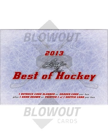 2013 Leaf Best of Hockey Hobby 3 Box Case